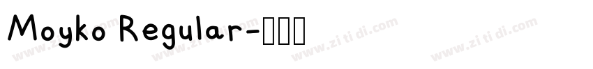 Moyko Regular字体转换